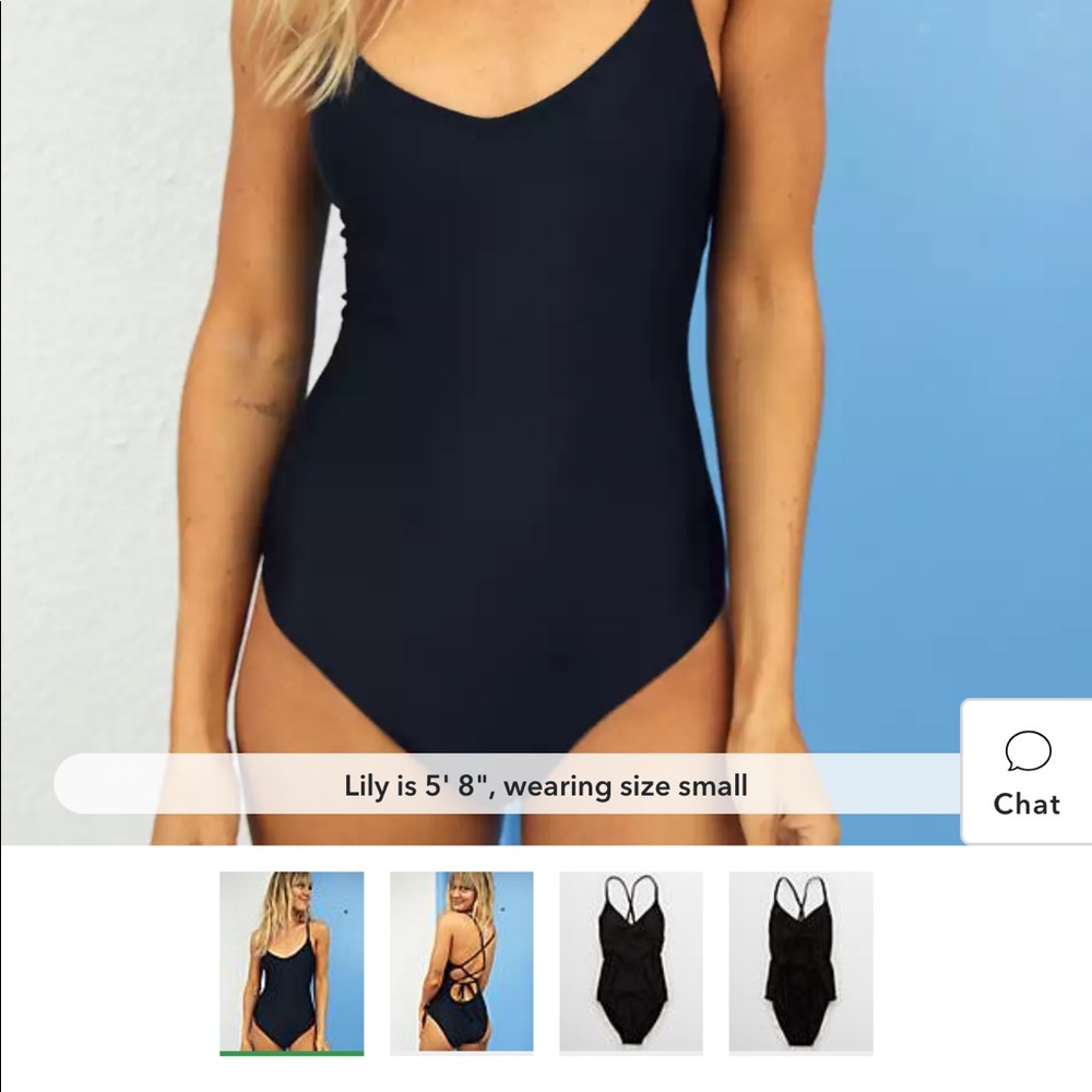 Black and green aerie bathing suit